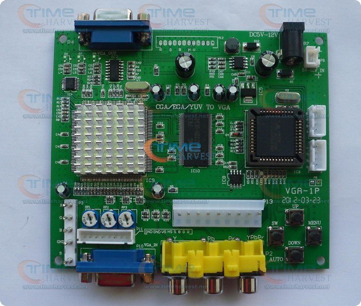 New arrival CGA TO VGA converter/CGA/EGA/YUV to VGA PCB/one New arrival CGA TO VGA converter/CGA/EGA/YUV to VGA PCB/one