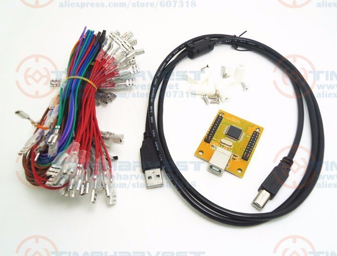 New 2 player USB Encoder to Arcade Joystick & button USB controller for